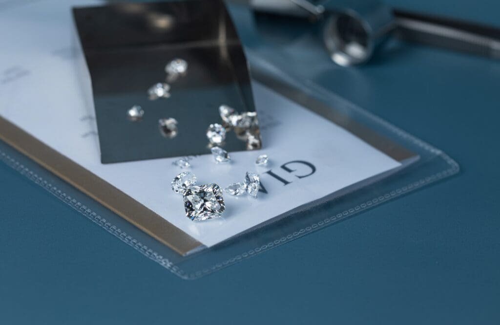 Diamonds with Crown Diamond Jewelers 4 GIA certified loose diamonds