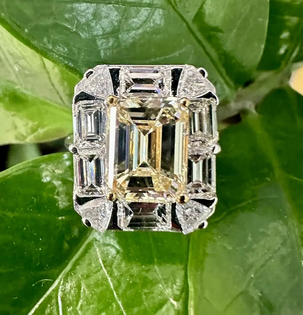 Gemstones and Fine Jewelry at Crown Diamond Jewelers 4 asscher diamond ring