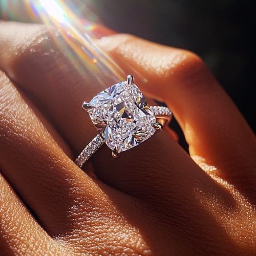 Engagement Rings At Crown Diamond Jewelers 3 radiant diamond ring